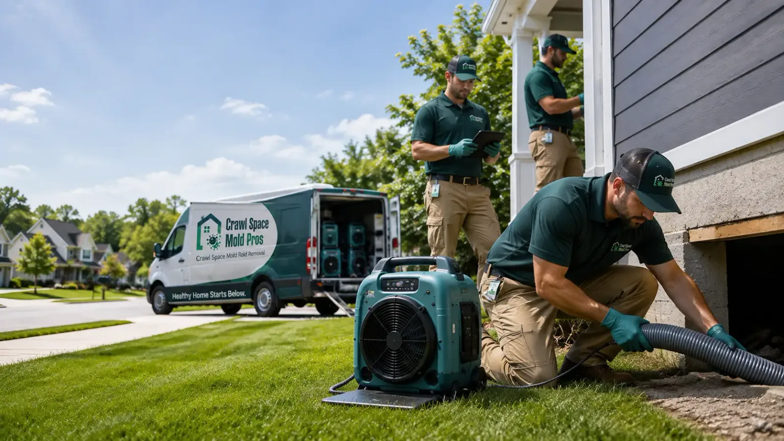 Crawl Space Mold Removal in Holyrood, KS